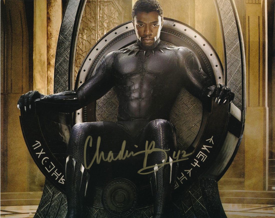 Chadwick Boseman-Signed Photograph "Black Panther" (1 of 1)