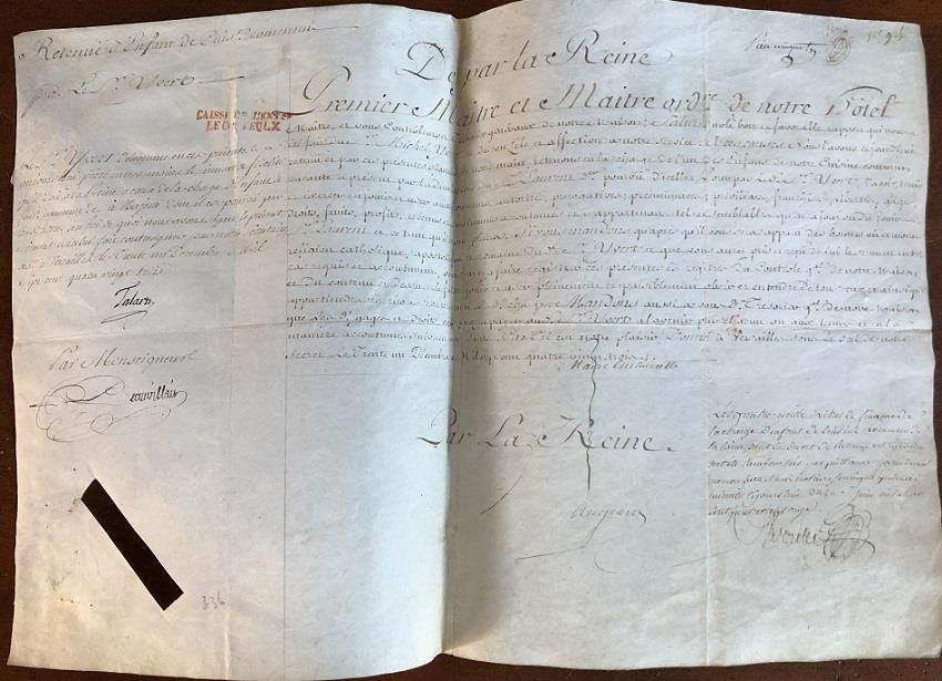 Marie Antoinette Signed Rare French Document (1 of 4)