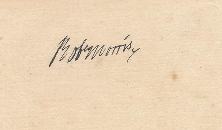 Robert Morris-Signer of Declaration of Independence: Historical 3.75X2.5 card signed in old ink by Robert Morris. Robert Morris, Jr. (January 20, 1734 â€“ May 8, 1806) was an English-born merchant and a Founding Father of the United States. He serv