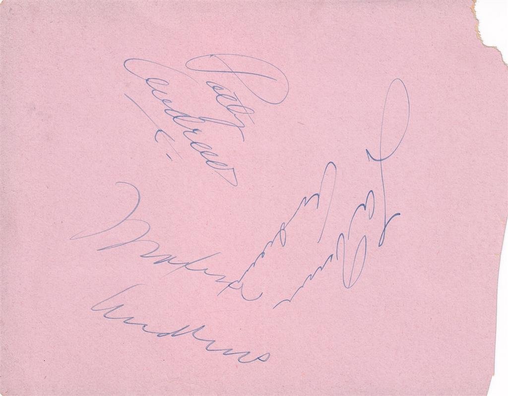 The Andrew Sisters- Signed Vintage Album Page (1 of 3)