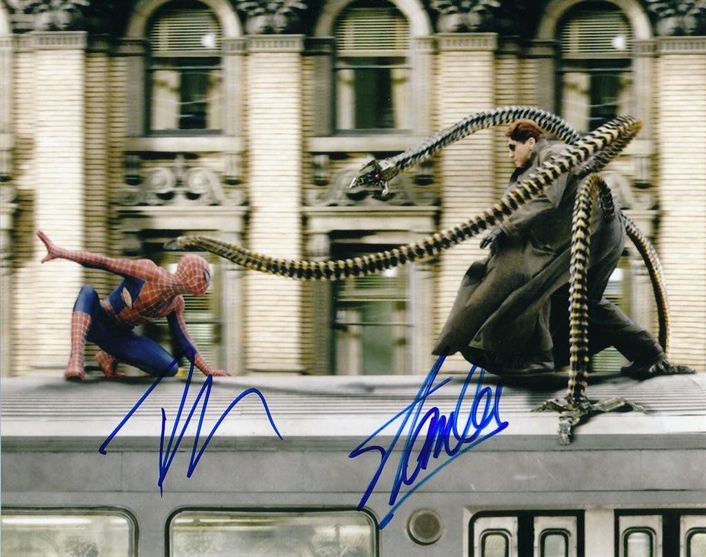 Stan Lee & Toby McGuire-Signed "Spider-Man" Photograph (1 of 1)