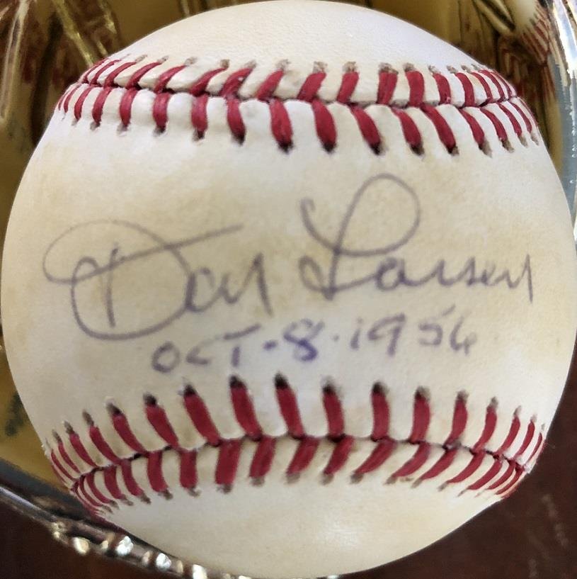 Don Larsen- Bobby Brown Signed Baseball (1 of 1)