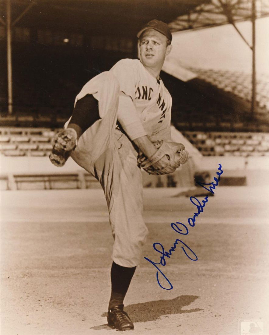 Johnny Vander Meer-Signed Sepia Photograph (1 of 1)