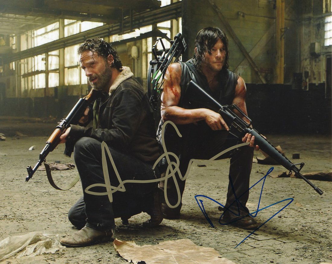 Andrew Lincoln & Norman Reedus-Signed Phtoograph (1 of 1)