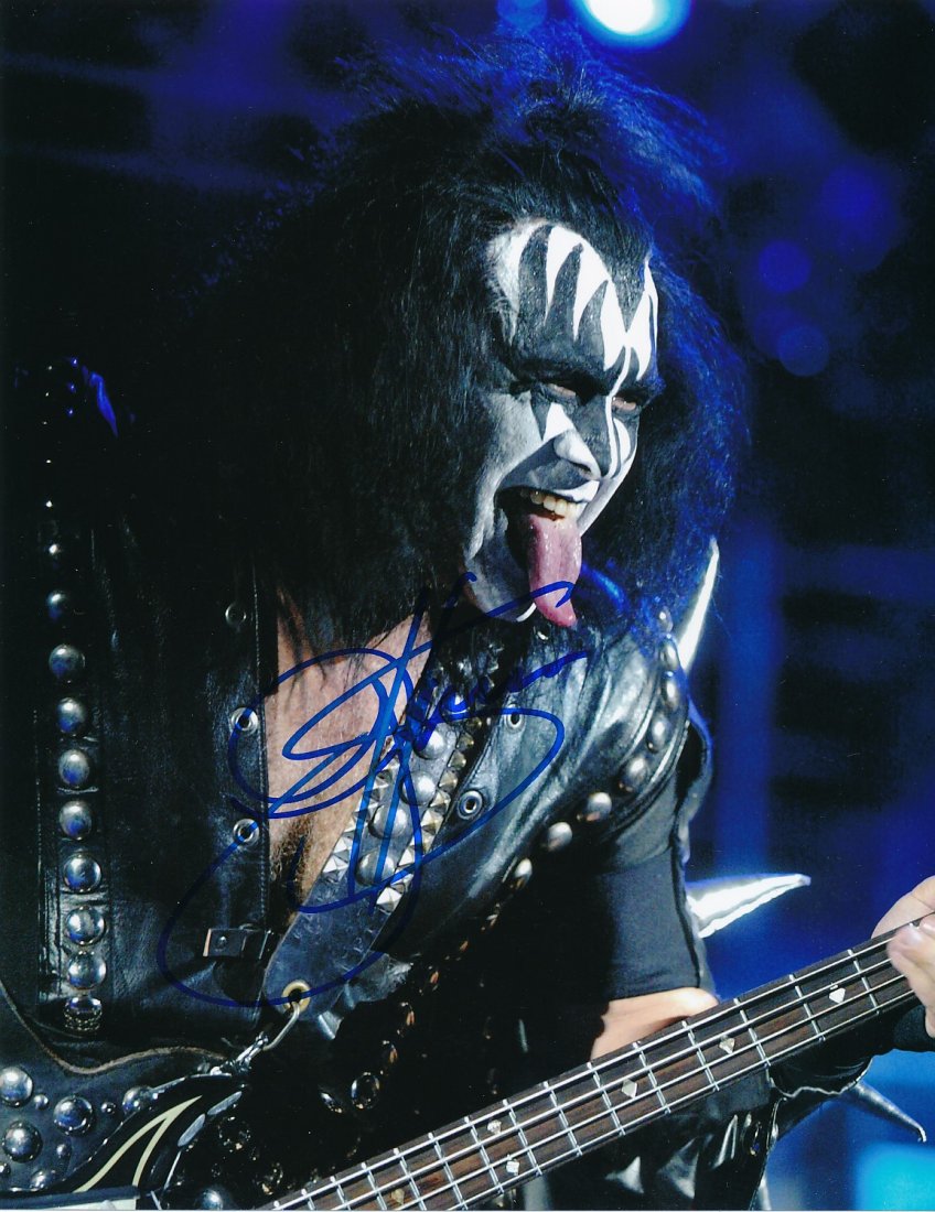 Gene Simmons Signed "Kiss" Photograph (1 of 1)