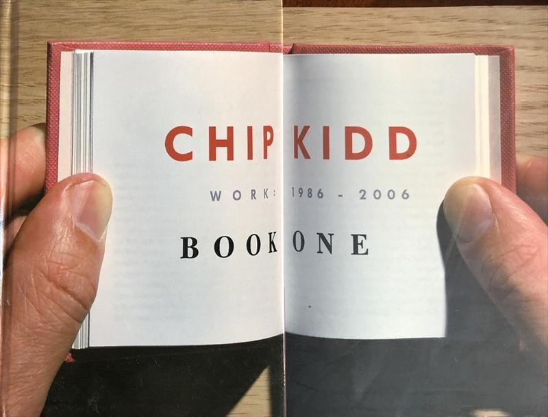 Chip Kidd- Signed Book Titled, "Book One": Book titled, "Chip Kidd, Book One," signed inside by Chip Kidd in black felt tip ink. A very interesting designed book with half hardcover, the other half not. Charles Kidd is an American graphic desi