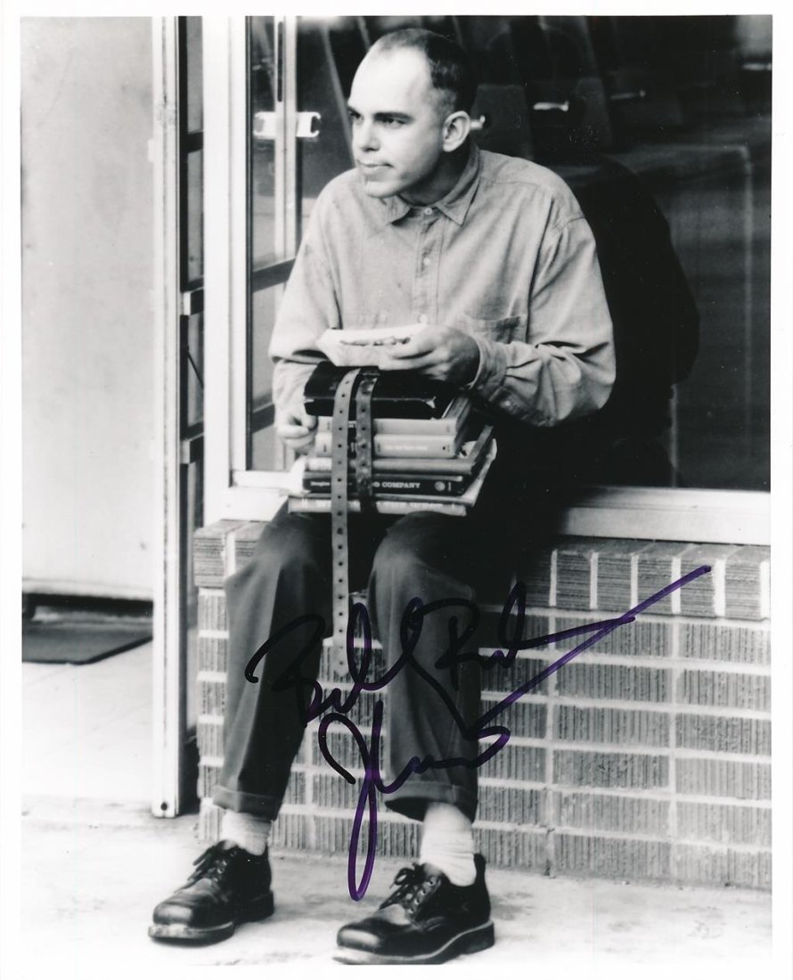 Billy Bob Thornton- Signed Photograph "Sling Blade": 8x10 B&W photograph from "Sling Blade" and signed with black felt tip ink by Billy Bob Thornton. In good condition. Comes with a Letter of Authenticity from www.ToddMuellerAuthentics.com.