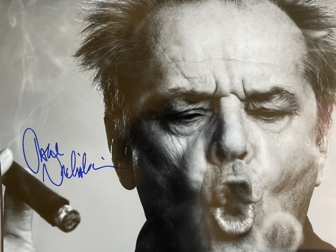 Jack Nicolson-Signed 20x16 Photograph SUPER NICE & RARE!!!!!: 20x16 B&W photograph signed in felt tip ink by boldly by Jack Nicolson. In very good condition with very minor creasing on the lower portion. We rarely ever see large signed photographs by Jack Nicols