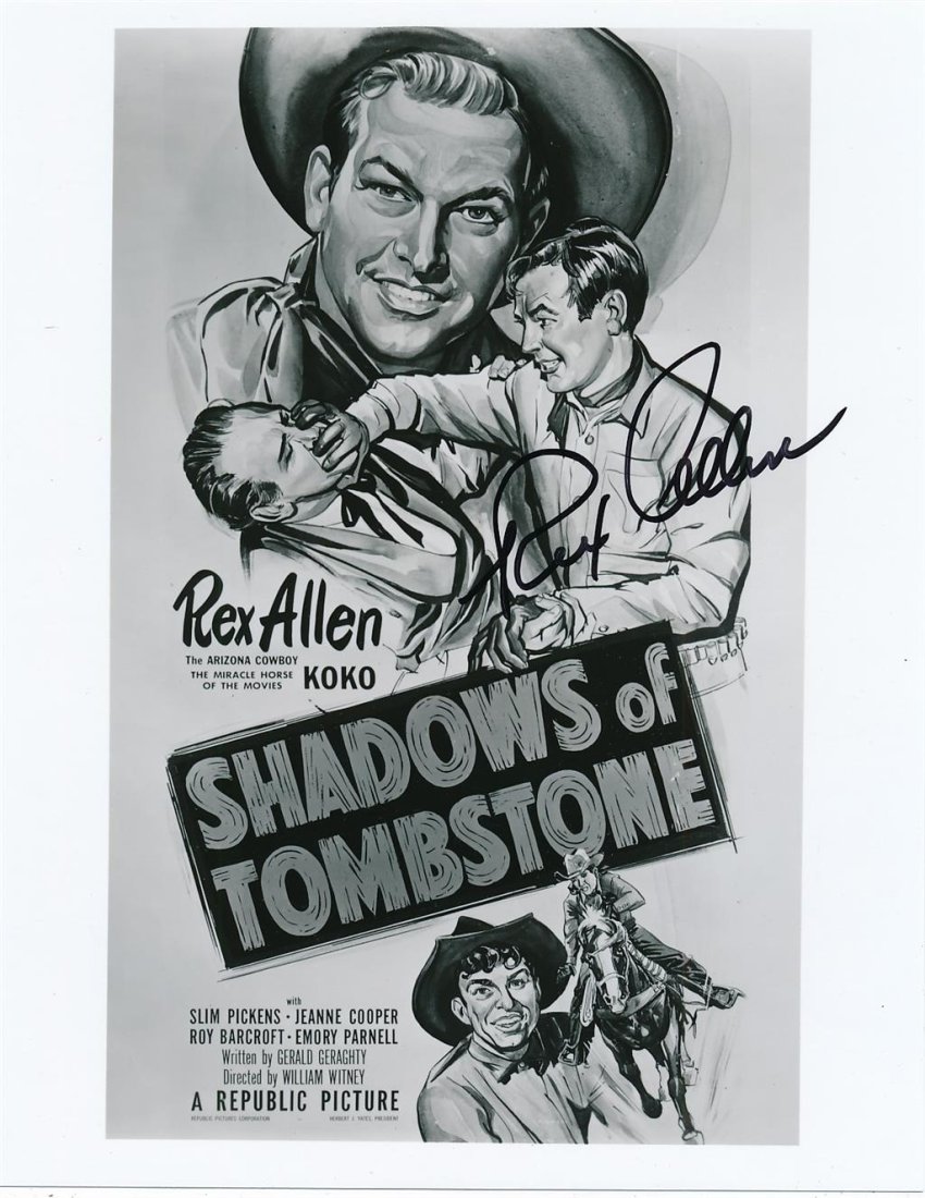Rex Allen-Signed Photograph from "Shadows of Tombstone" (1 of 1)
