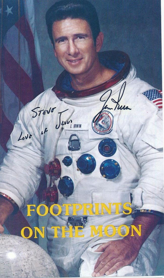Jim Irwin- Signed pamphlet "Footprints on the Moon" (1 of 1)