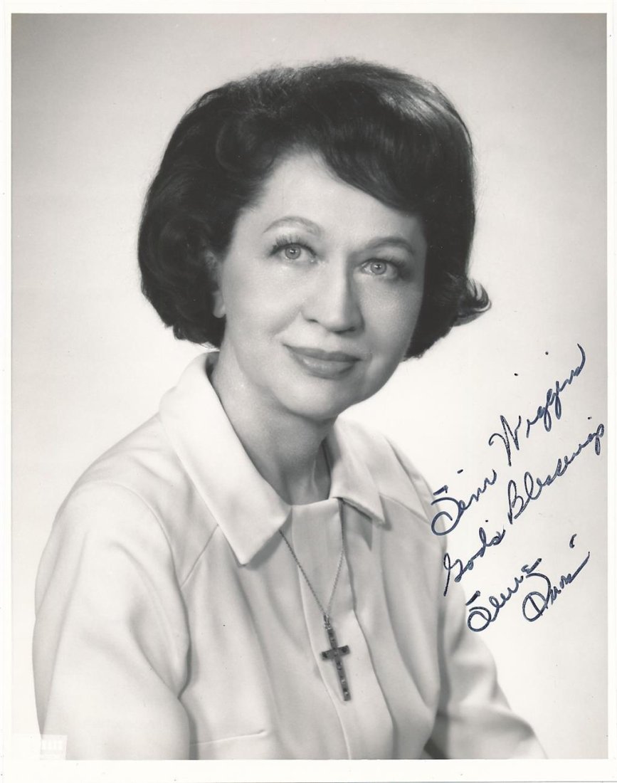 Jeane Dixon (Astrologer)- Vintage Signed Photograph: 8X10 B&W Glossy photograph signed in black felt tip ink, "Jim Wiggins, God's Blessings, Jeane Dixon." In very good condition.Jeane Dixon (January 5, 1904 â€“ January 25, 1997) was one of the best