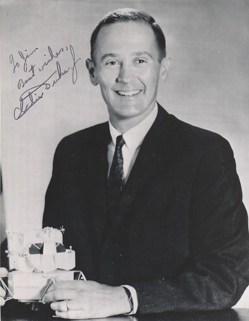 Charlie Duke- Vintage Signed Photograph (1 of 1)