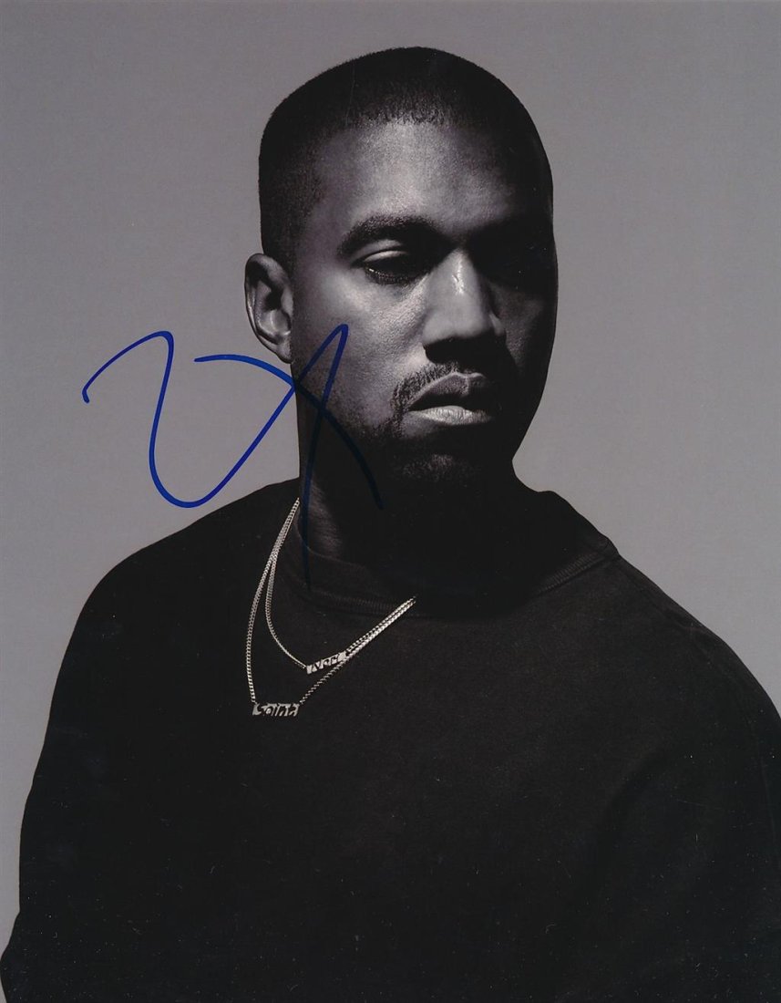 Kanye West- Signed B&W Photograph (1 of 1)