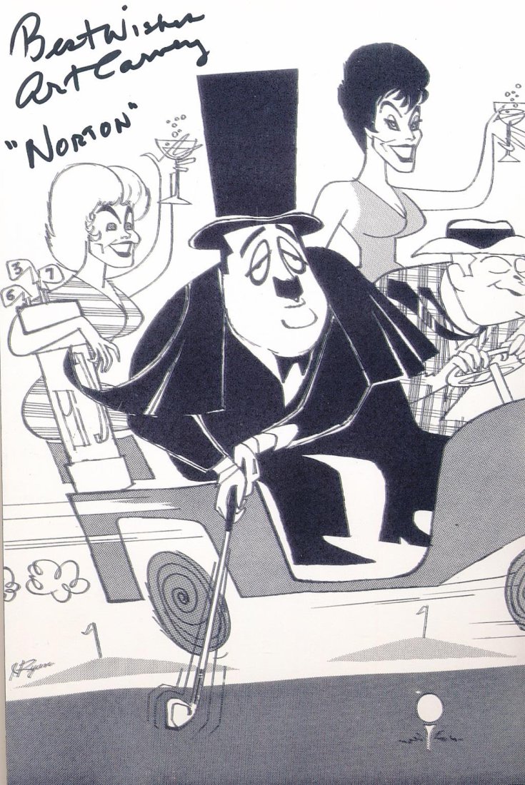 Art Carney- Signed Animation Foam Board: 8x10 B&W animation foam board signed and inscribed, "Best wishes," in black felt tip ink by Art Carney. In great condition.Comes with a full Letter of Authenticity from Todd Mueller Authentics if the 