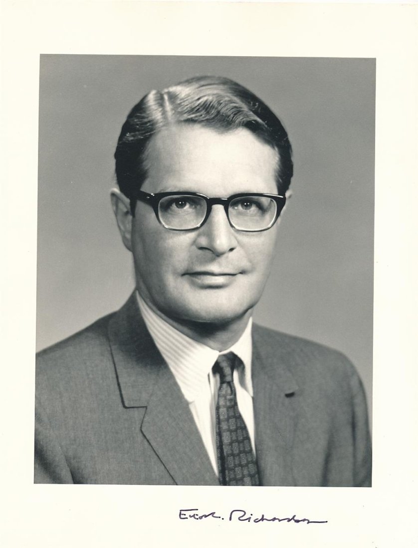 Elliot Richardson (Watergate)- Signed Vintage Photograph (1 of 1)