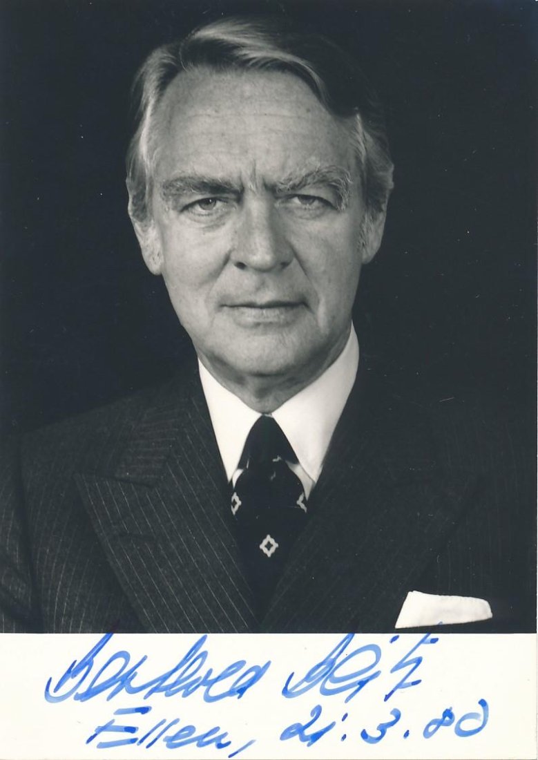 Berthold Beitz (German Industrialist Saved 100's of Jews Holocaust)- Signed Photograph (1 of 1)