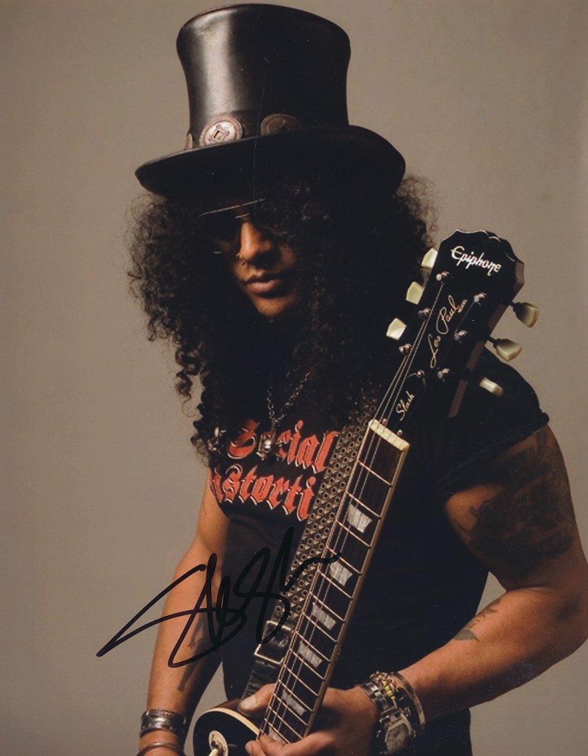 Slash-Signed Color Photograph (Guns N Roses) (1 of 1)