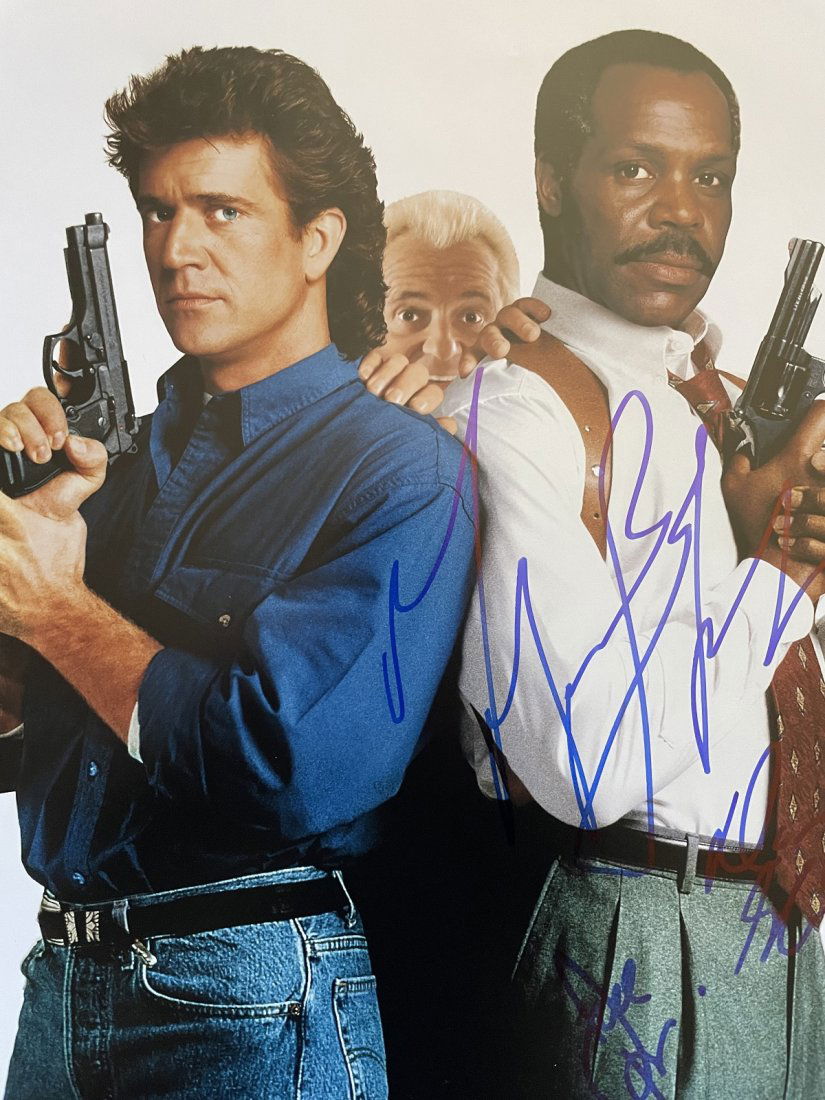 Lethal Weapon- 11X14 Color Photograph Signed by Gibson, Glover & Pesci (1 of 1)