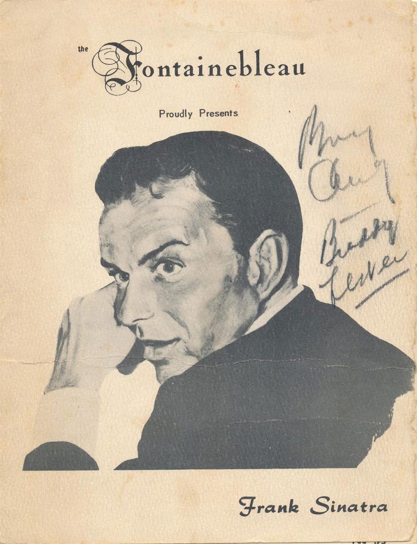 Bing Crosby & Buddy Lester- Signed "The Fountainebleau" Menu (1 of 2)