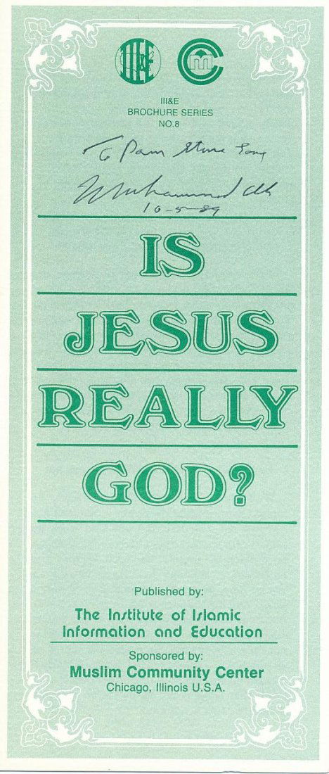 Muhammad Ali- Signed Islam Pamphlet (1 of 1)