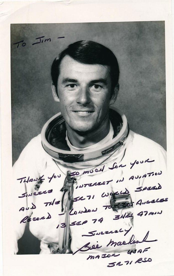 Bill Machorek (World Flight Speed Record)-Signed Photograph (1 of 1)