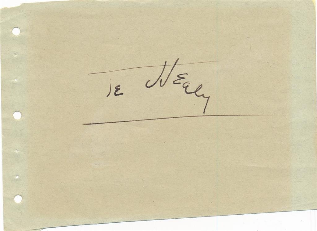 Ted Healy- Signed Vintage Album Page w/Photo (1 of 2)