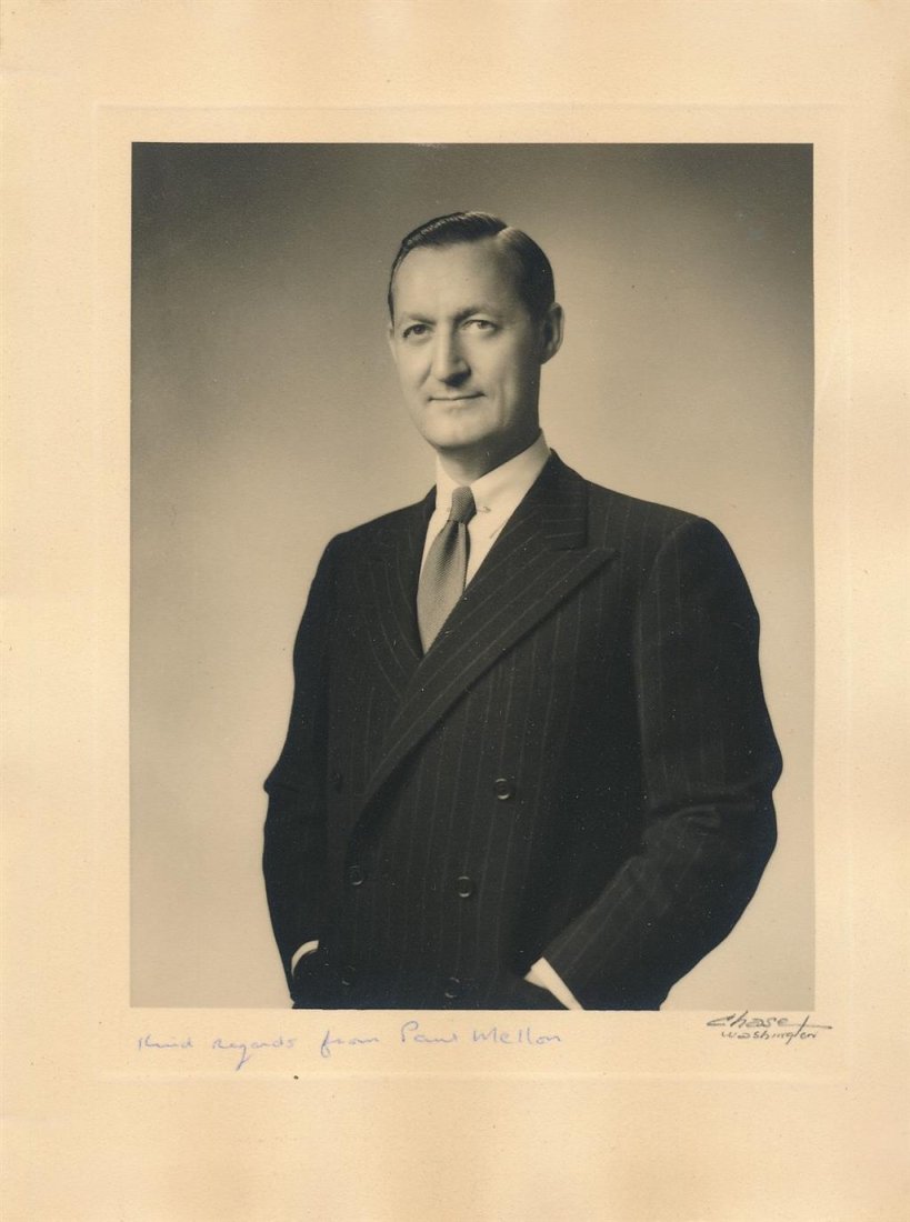 Paul Mellon (Philanthropist)- Vintage Signed Photo by Him and the Photographer (1 of 1)