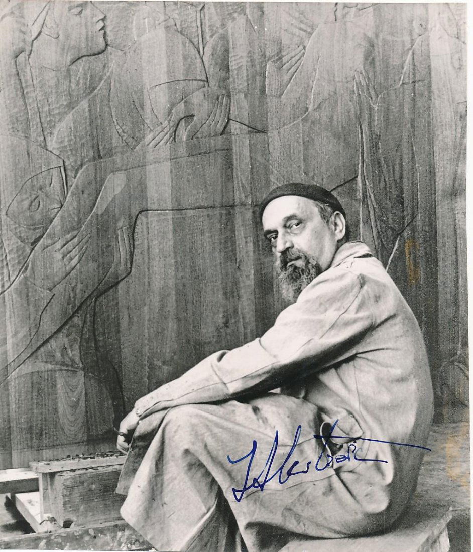 Ivan MeÅ¡trovic Rare Vintage Signed Photograph (Croatian Sculptor) (1 of 1)