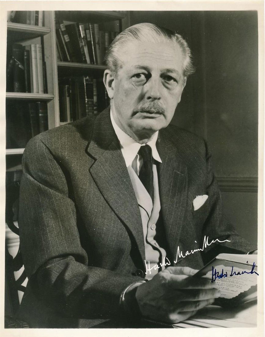 Harold MacMillan- (Prime Minister of England)- Vintage Signed Photograph (1 of 1)
