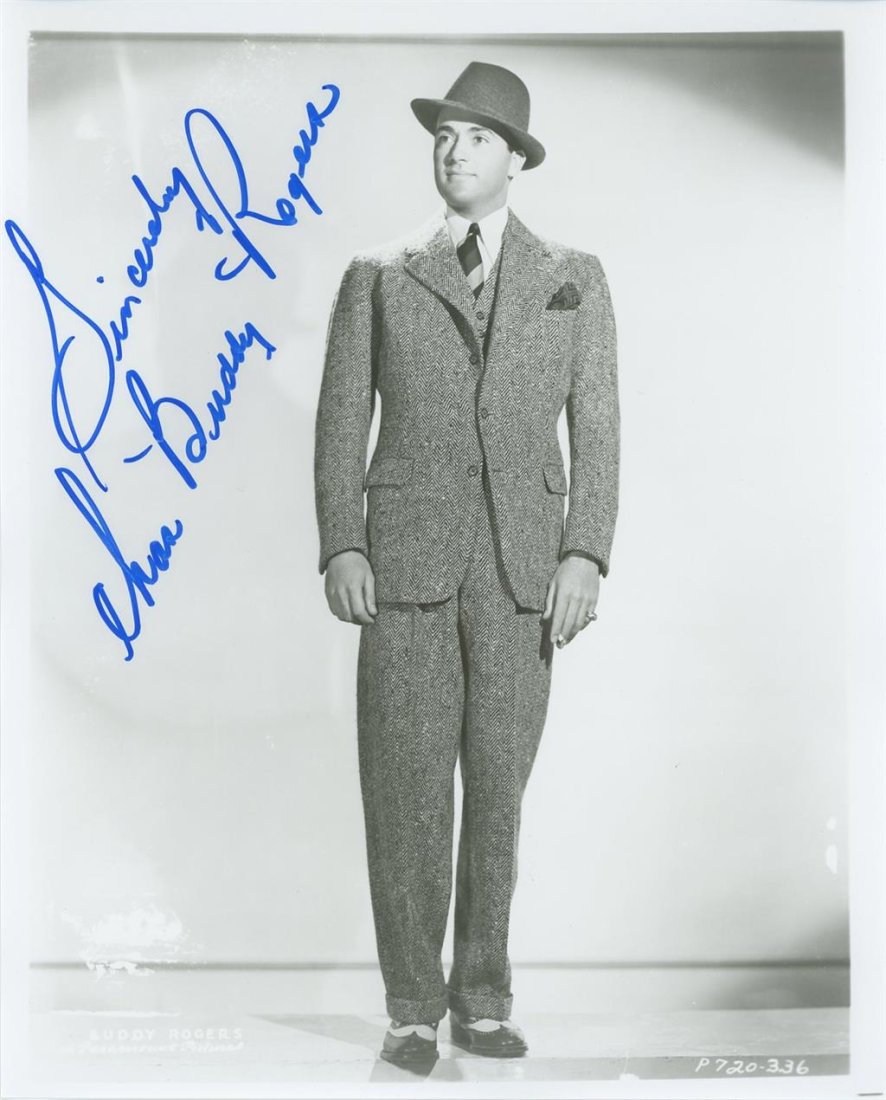 Buddy Rogers- Signed Vintage Photograph (1 of 1)