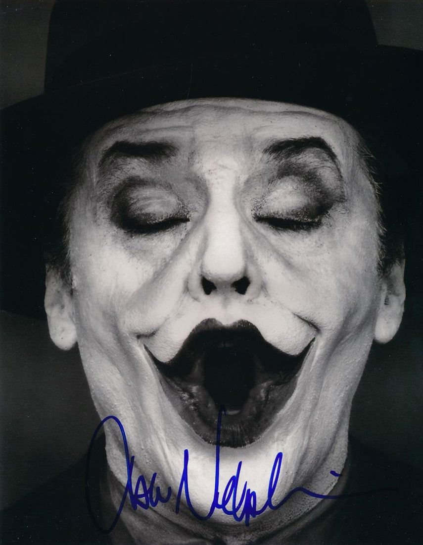 Jack Nicholson- Signed Photograph from "Batman" as the Joker (1 of 1)