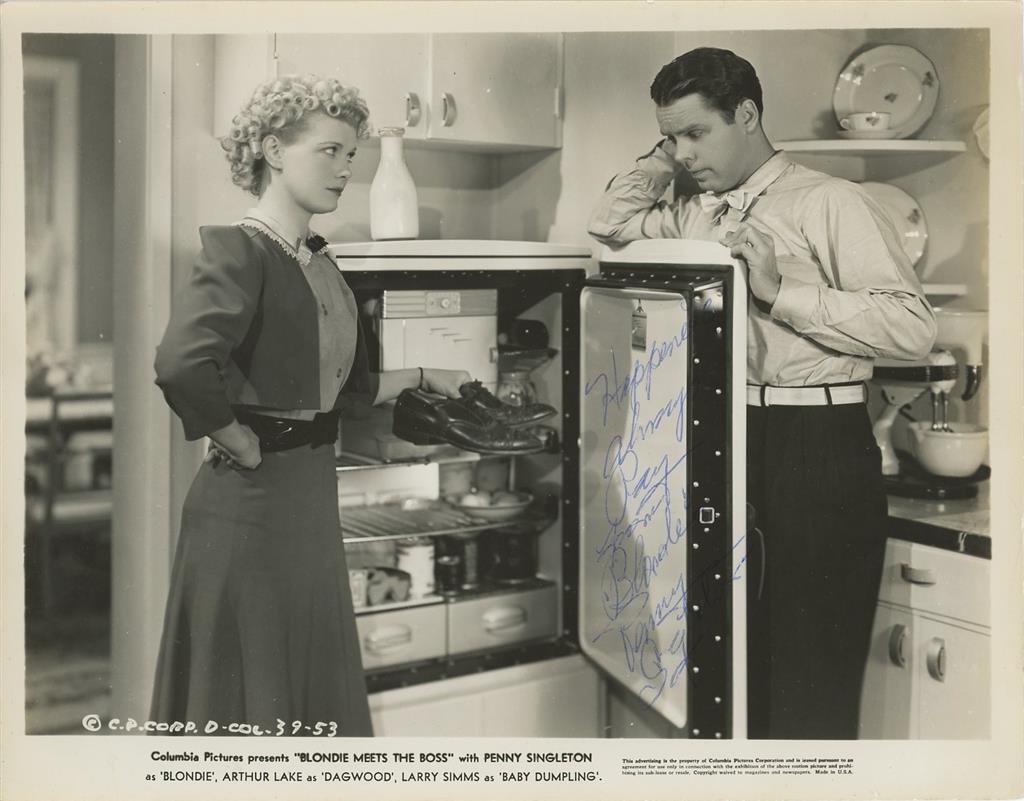 Penny Singleton- Signed Vintage Photograph from "Blondie Meets the Boss" (1 of 1)