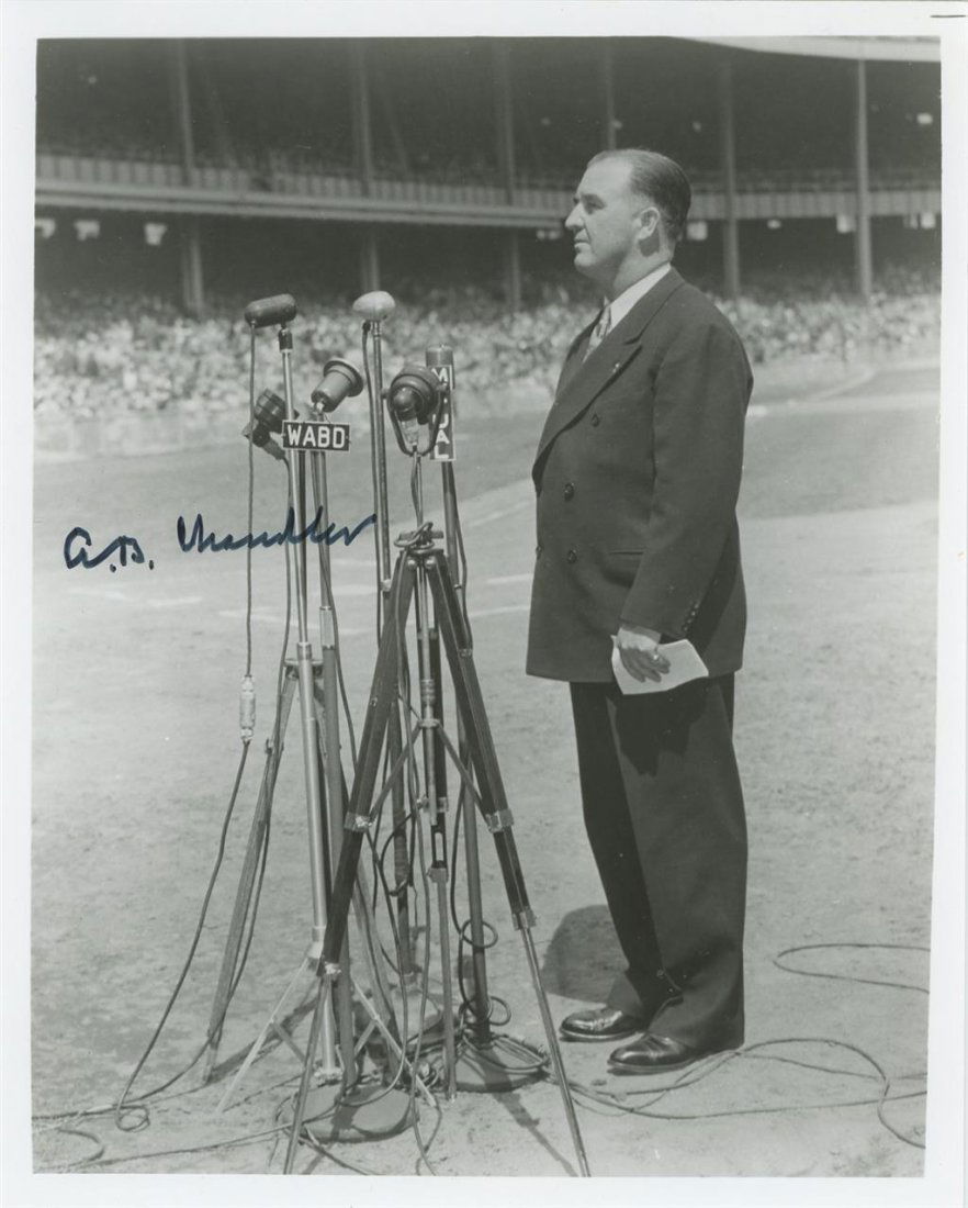 Al "Happy" Chandler-Vintage Signed Photograph (1 of 1)