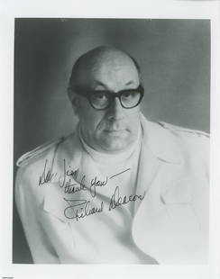 Richard Deacon-Vintage Signed Photograph: 8x10 B&W glossy finish vintage photograph signed and inscribed in black felt tip ink by Richard Deacon. In very good condition. (1922-1984) Richard Deacon was an American television and motion picture