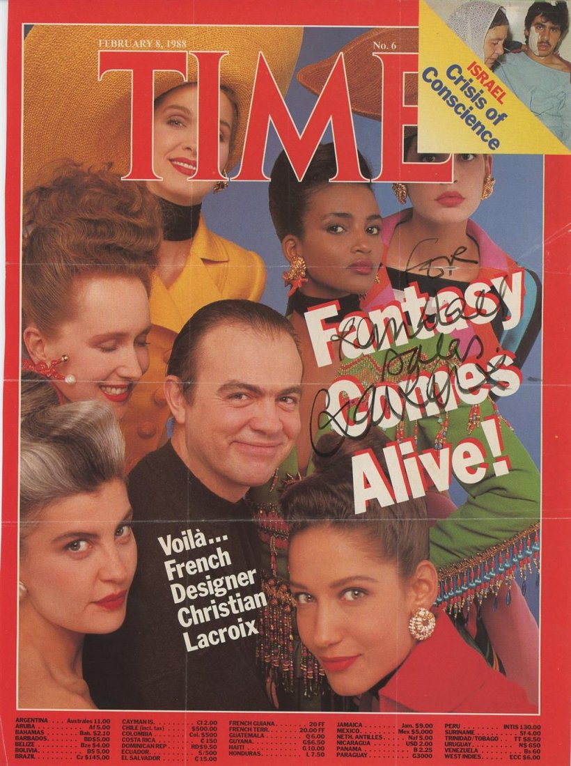 Christian Lacroix- Signed Time Magazine Cover (Fashion Designer) (1 of 1)