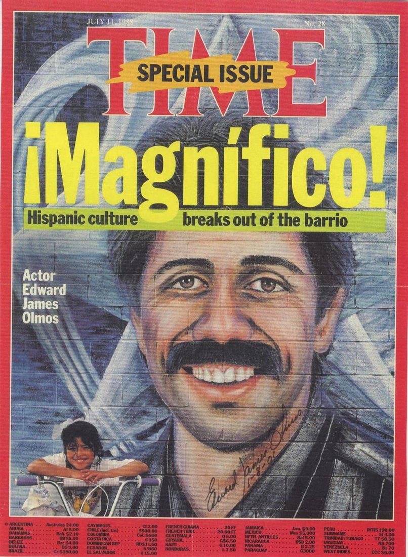 Edward James Olmos- Signed Time Magazine Cover (1 of 1)