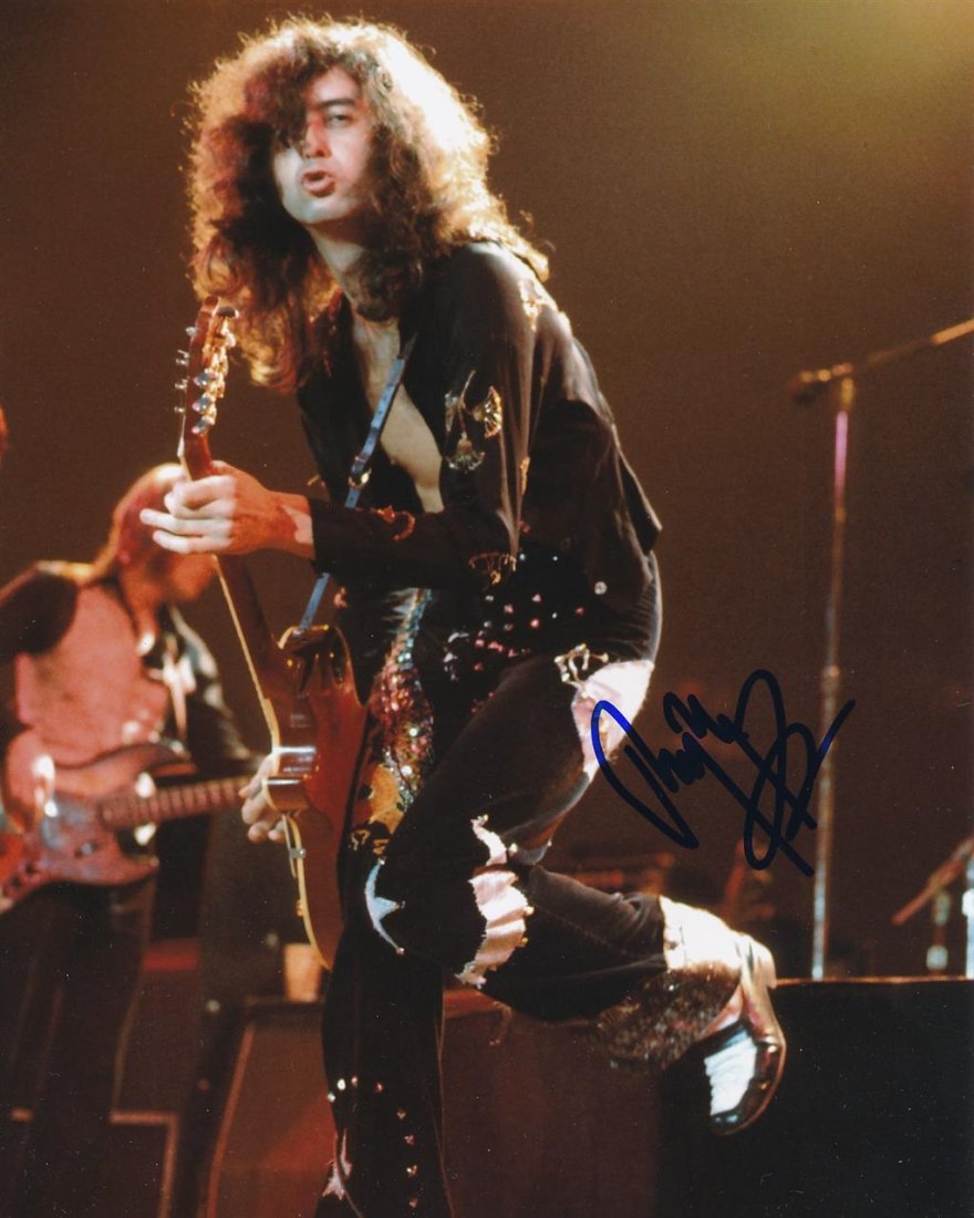 Jimmy Page- Color Signed Photograph (1 of 1)