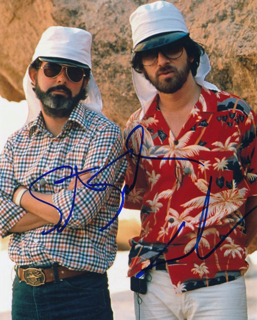 George Lucas & Steven Spielberg-Signed Photograph MINT (1 of 1)