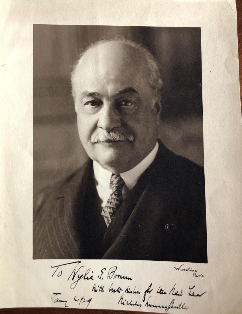 Nicholas Murray Butler-1929 Signed Oversize Photograph (Nobel Prize 1931) (1 of 1)