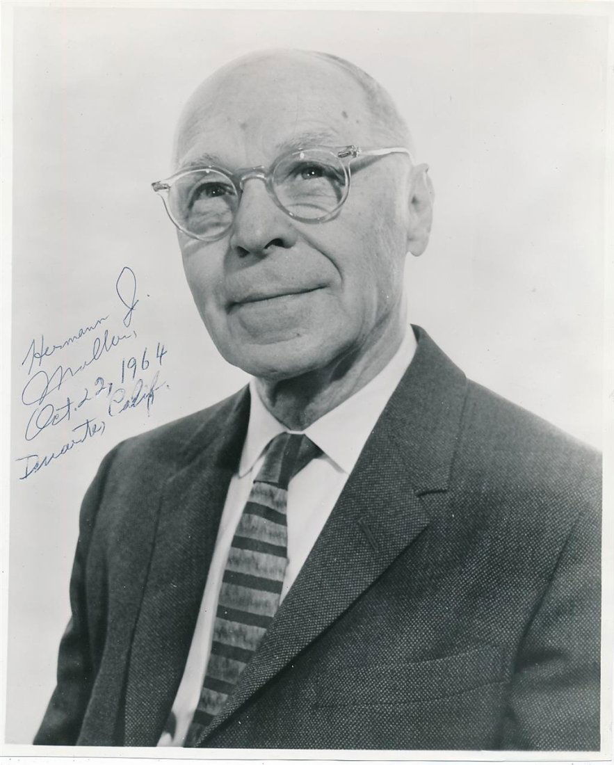 Hermann J. Muller-Vintage Signed Photograph  (Nobel Prize 1946) (1 of 1)