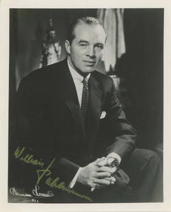 William Pahlmann-Vintage Signed Photograph (Famous NY Interior Designer): 4.5x5.5 B&W glossy finish vintage photograph signed in gold ink by William Pahlmann. In very good condition. (1900-1987) William Pahlmann was a New York-based, mid-twentieth-century interior designer