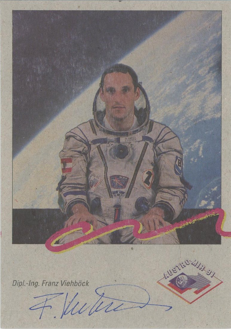 Franz ViehbÃ¶ck- Signed Photograph (Austrian Cosmonaut TM12/13) (1 of 1)