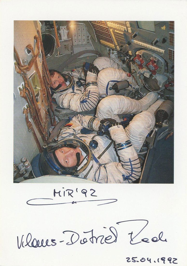 Klaus-Dietrich Flade- Signed Photograph (CosmonautSoyuz TM-13) (1 of 1)