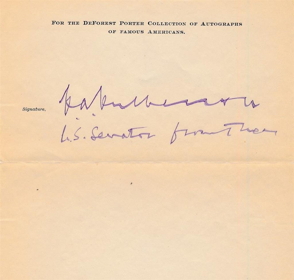 Charles Allen Culberson- Signed Page 1903 (Gov of Texas) (1 of 1)