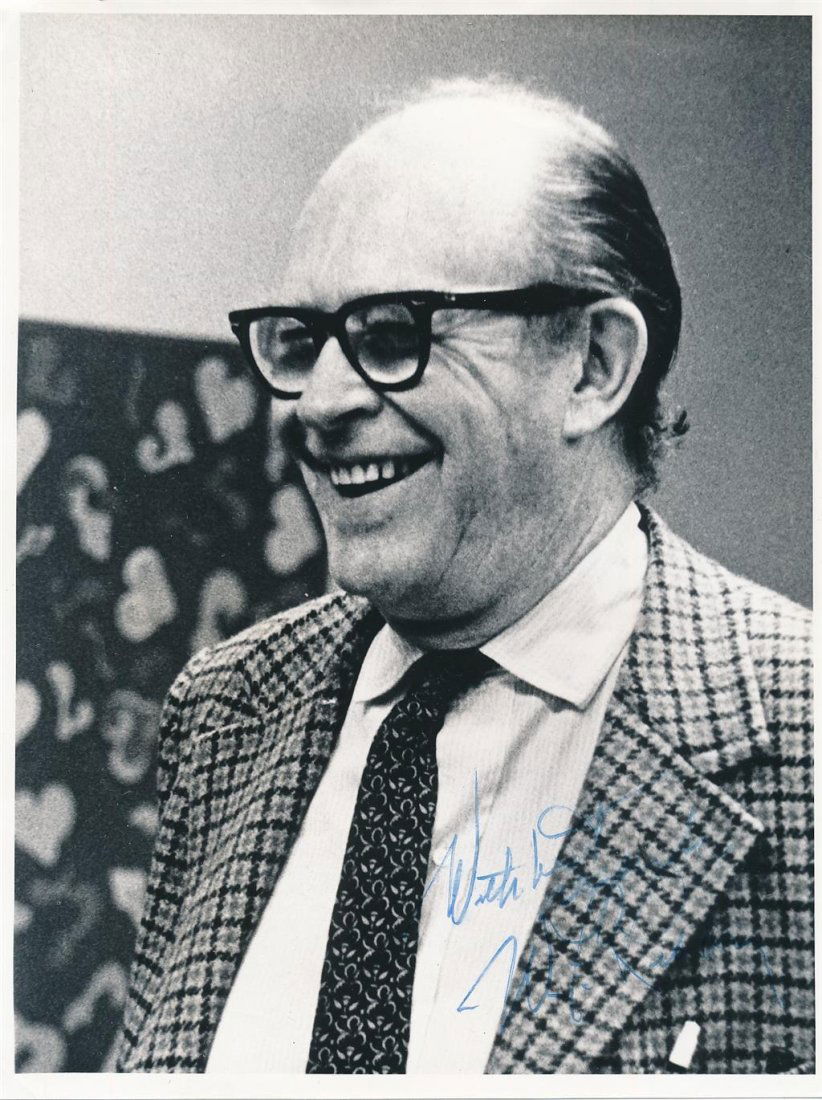 Willard F. Libby-Vintage Signed Photo (Nobel Prize 1960): 8.5X11 B&W Glossy vintage photograph signed in blue ink by Willard F. Libby. In very good condition.(1908-1980) Willard Frank Libby was an American physical chemist noted for his role in the 1949 deve