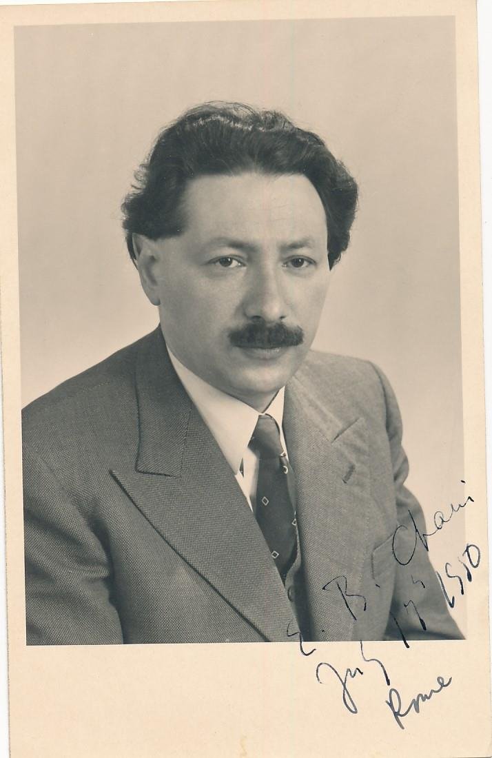 Sir Ernst Chain-Vintage Signed Postcard (Nobel Prize 1945/Penicillin) (1 of 1)