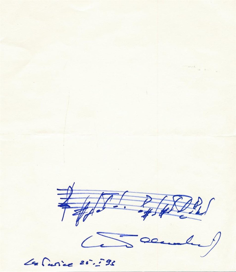 Krzysztof Penderecki- Signed MQS (Polish Composer) (1 of 1)