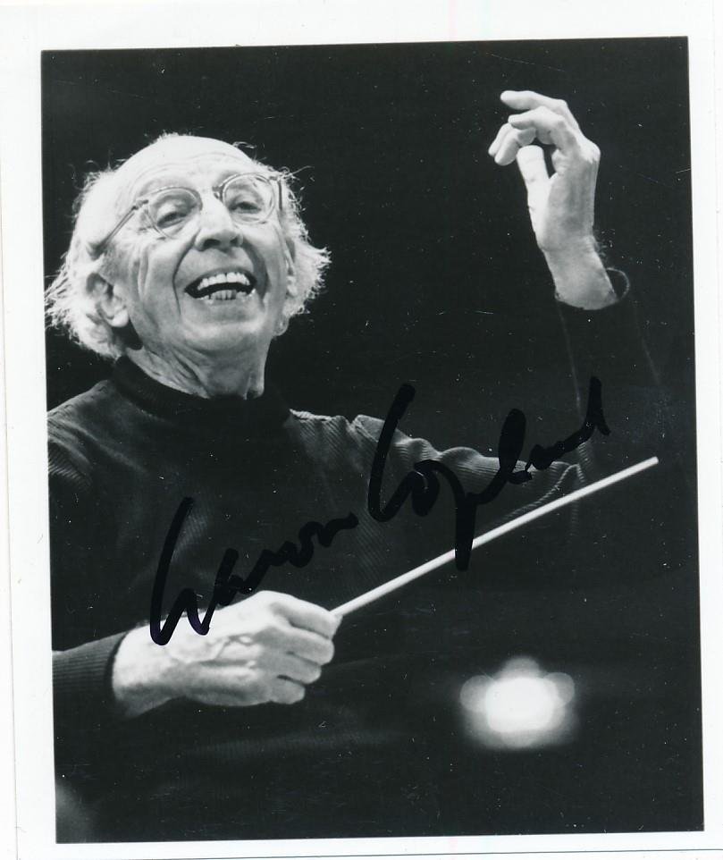 Aaron Copland-Vintage Signed Photograph (Famous Composer) (1 of 1)
