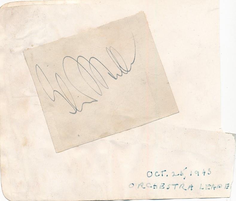 Glenn Miller & Marlene Dietrich-Vintage Signatures (Big Band Founder & MIA WWII) (1 of 2)