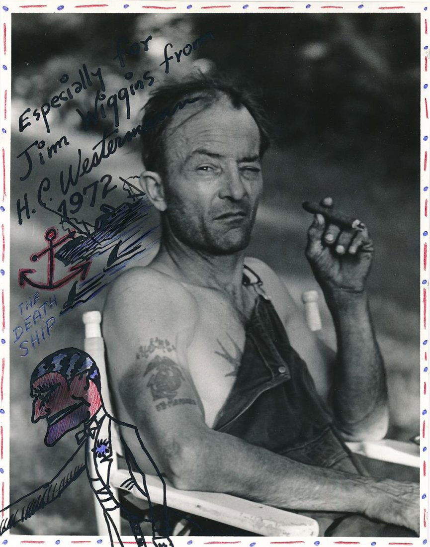 H. C. Westermann-SUPER RARE Vintage Signed Photo w/Artwork (1 of 1)